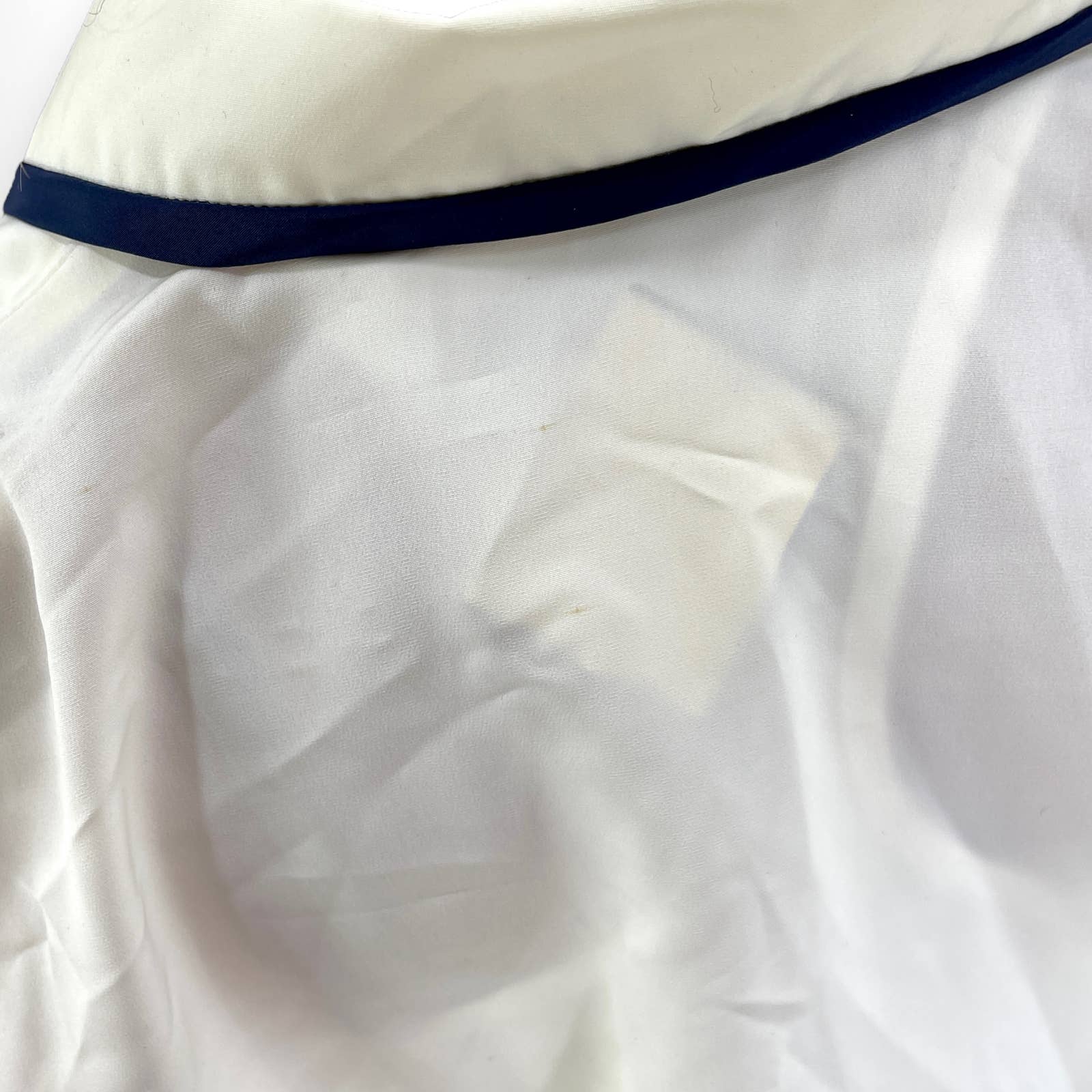 90s Vintage White Black Contrast Trim Button Up by Brownstone Studio - Image 9