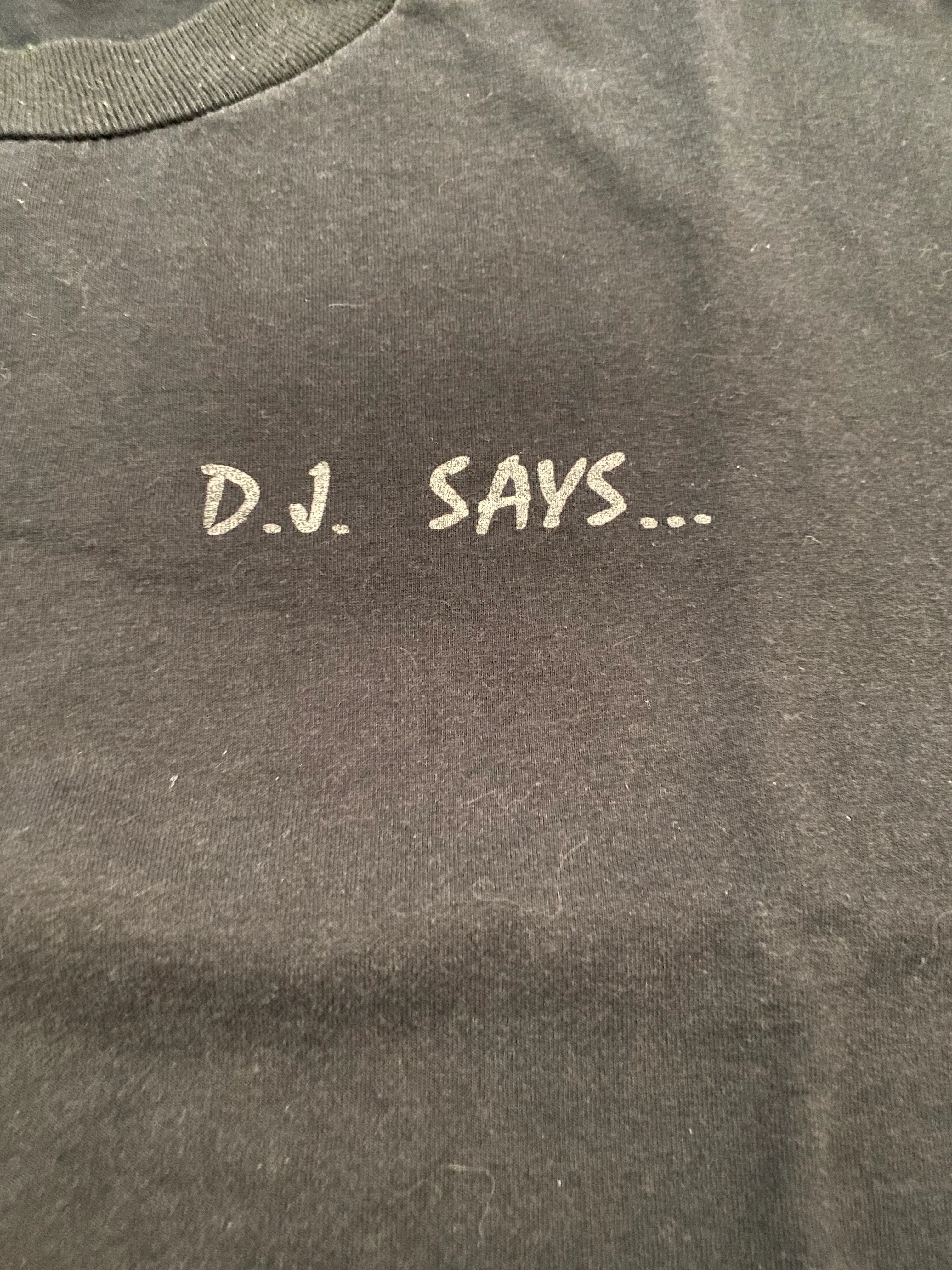 Vtg Hip Hop Dj Says...tee 90s Sayings On Back by Jerzees - Image 4