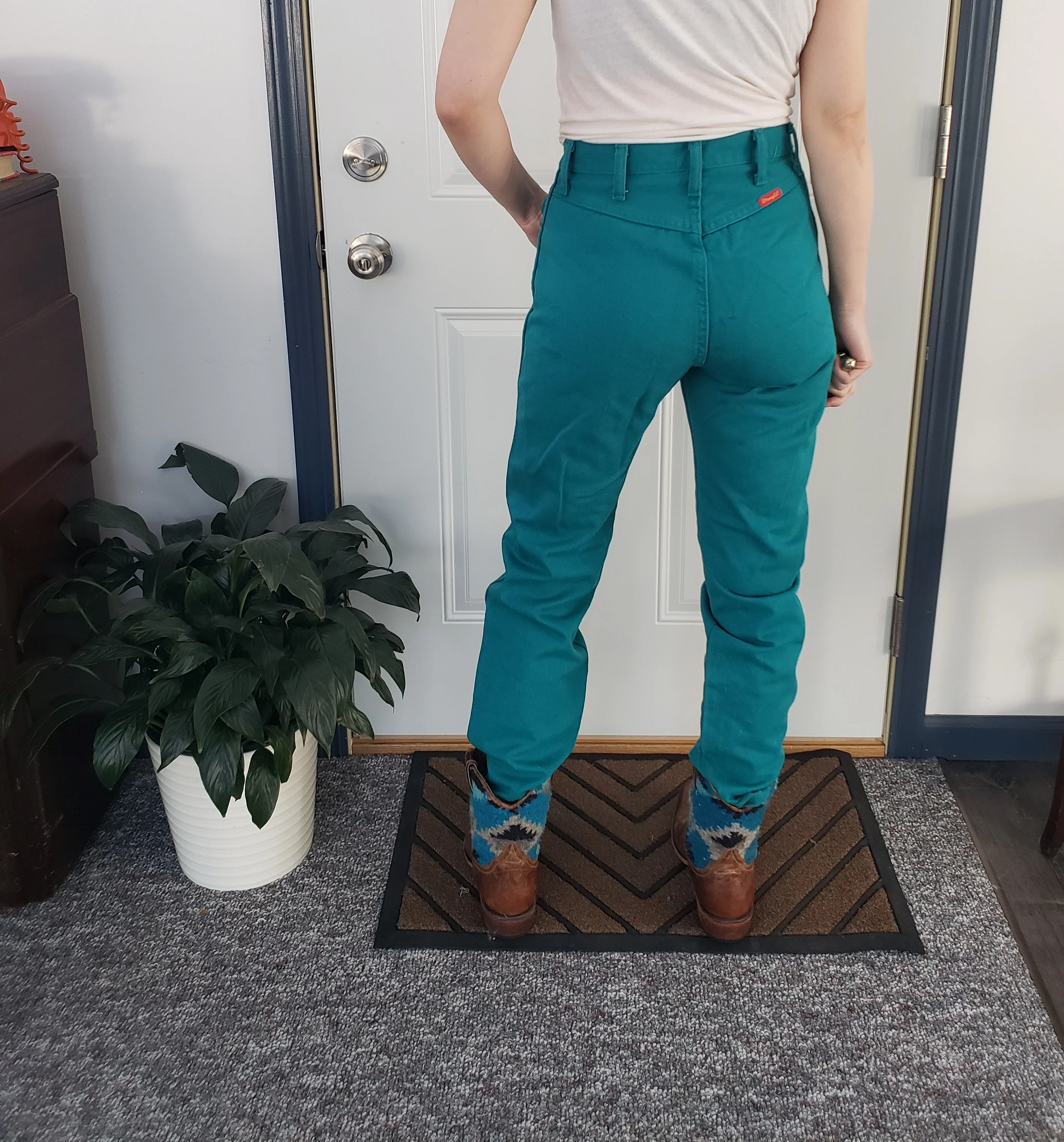 90s Western Wear Jeans And Jacket Set By Wrangler - Image 6