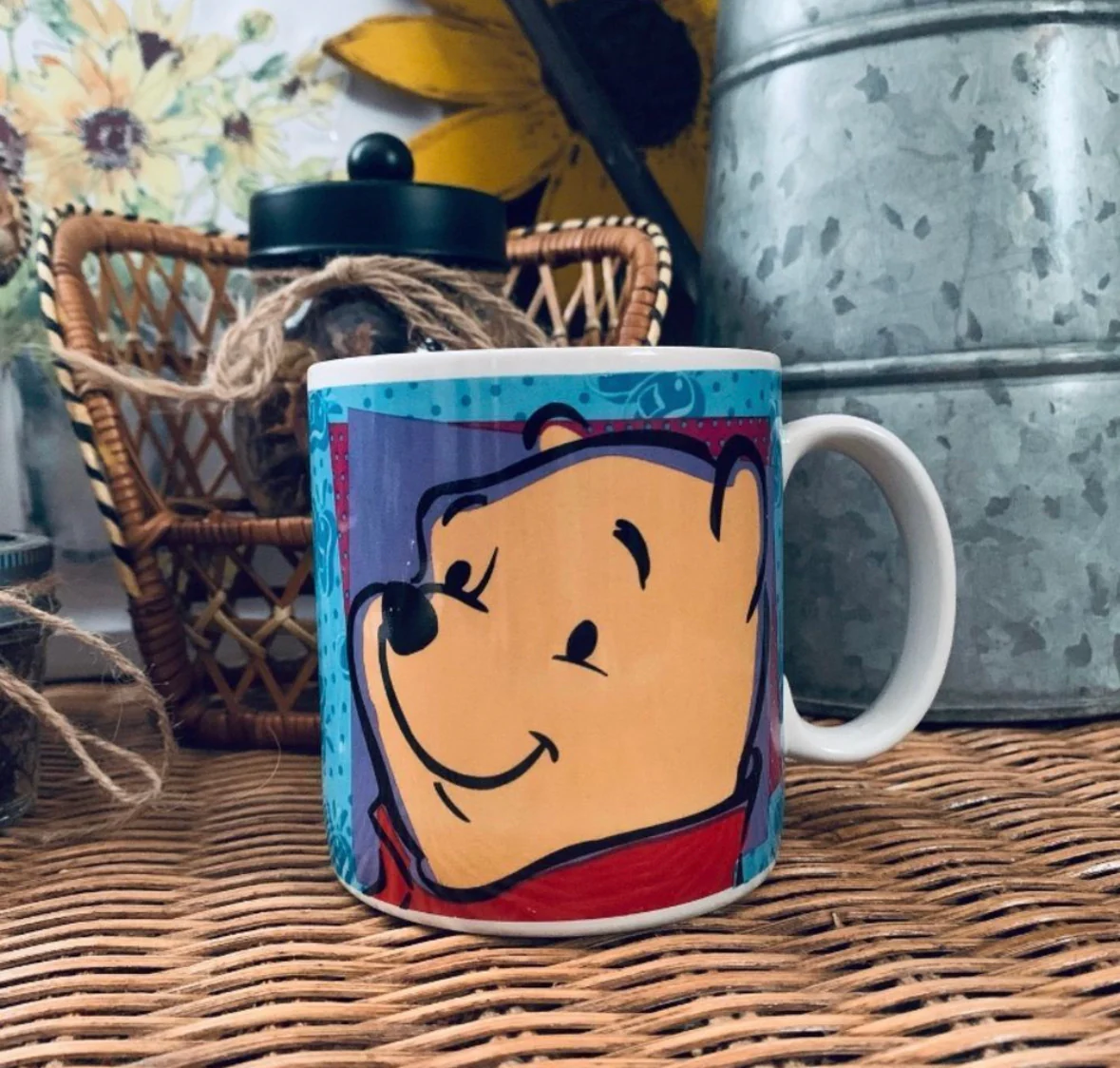 90s Winnie The Pooh Friends Double Sided Coffee Mug By Disney - Image 4