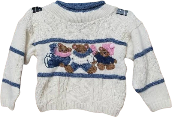 90s Winter Teddy Bears Sweater by Jet Set by Jet Set Cool Kids Clothes