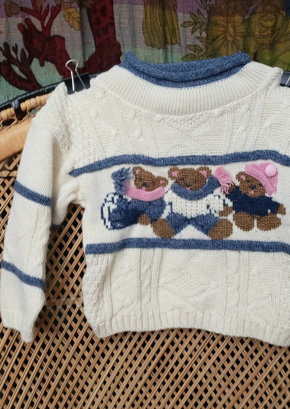 90s Winter Teddy Bears Sweater by Jet Set by Jet Set Cool Kids Clothes - Image 6
