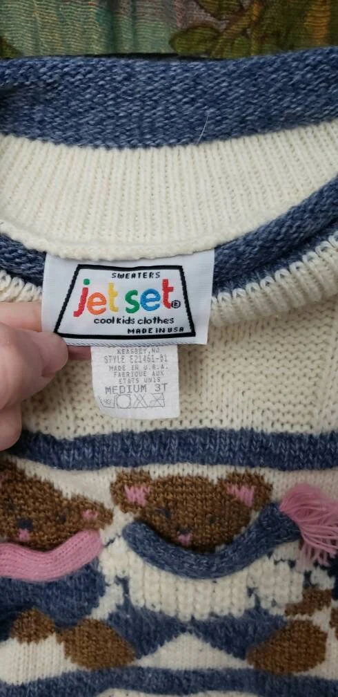 90s Winter Teddy Bears Sweater by Jet Set by Jet Set Cool Kids Clothes - Image 8