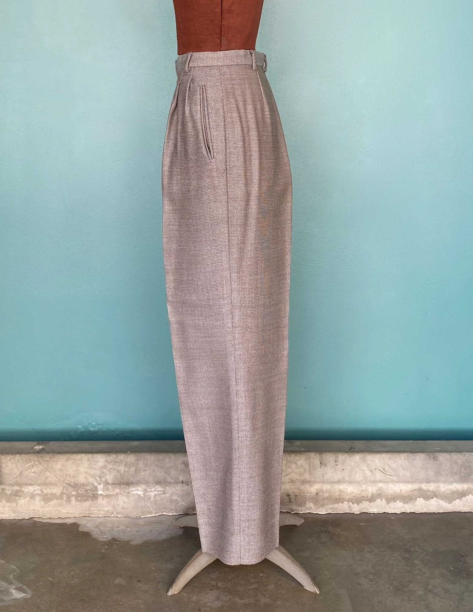 90s Womens Designer Wool Pant Suit Set by Giorgio Armani - Image 11