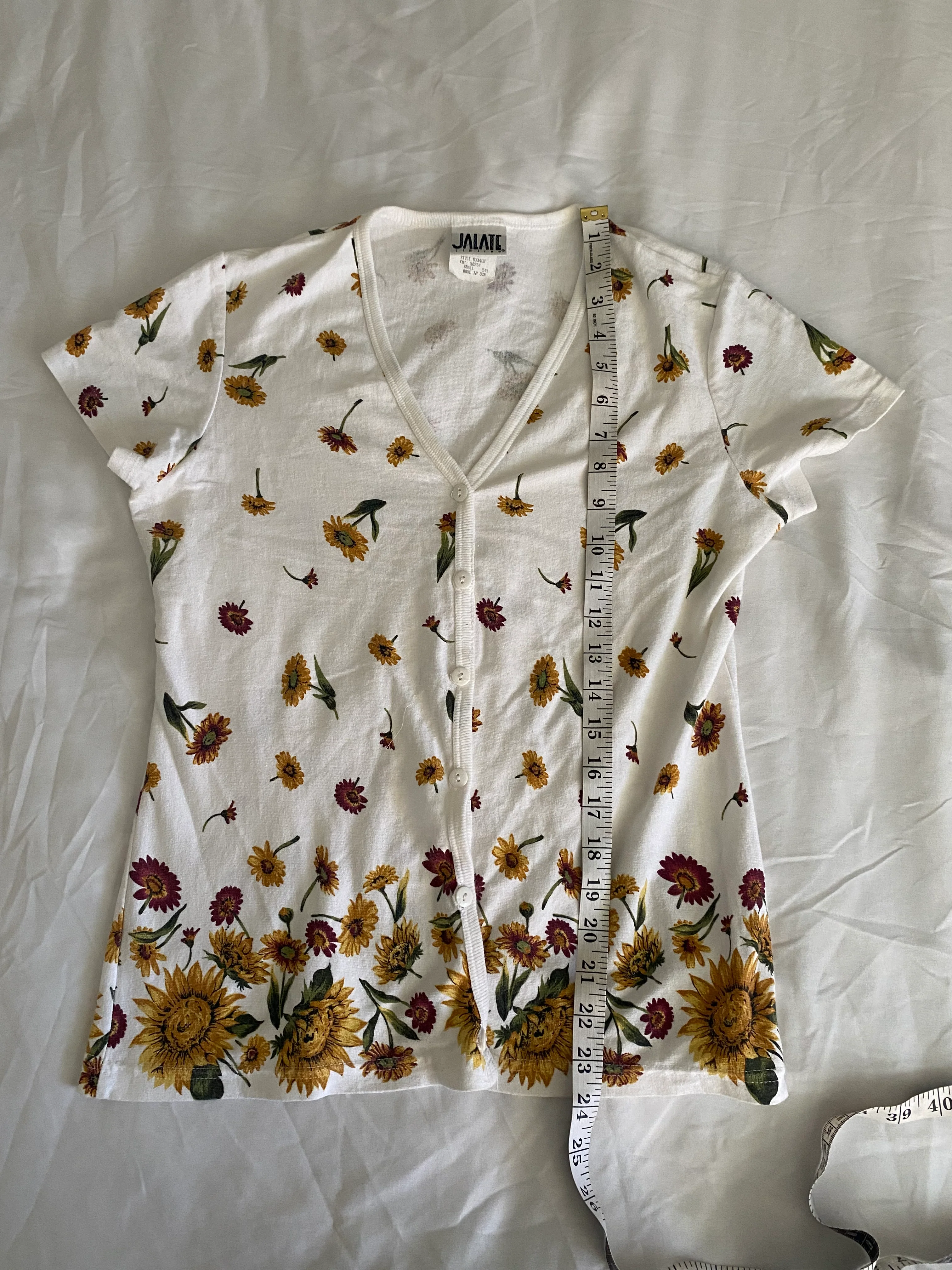 90s Womens Sunflower Button Up Top By Jalate Limited - Image 7
