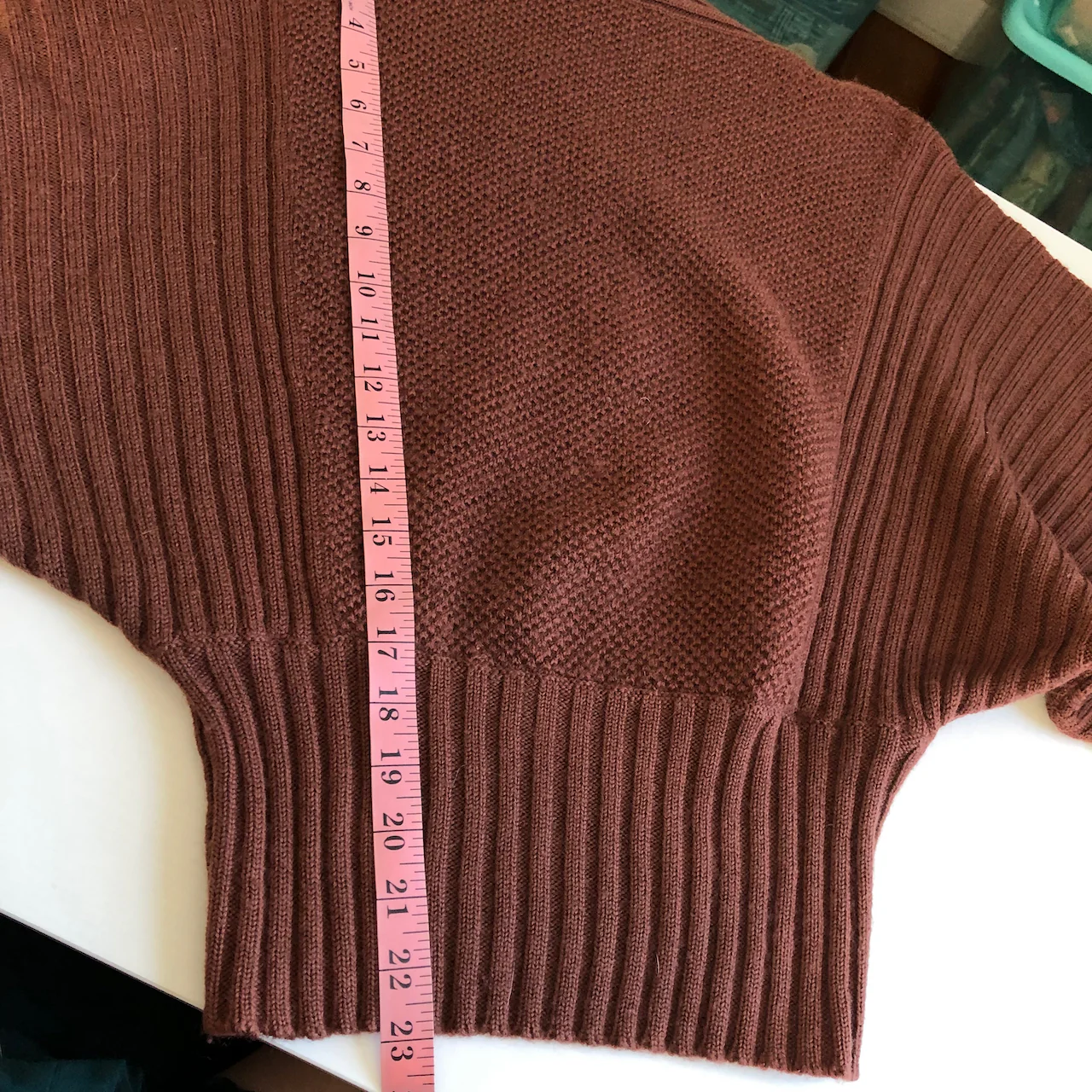90s Wool Dolman Sleeve Turtleneck Sweater Brown Knit By I.b. Diffusion - Image 8