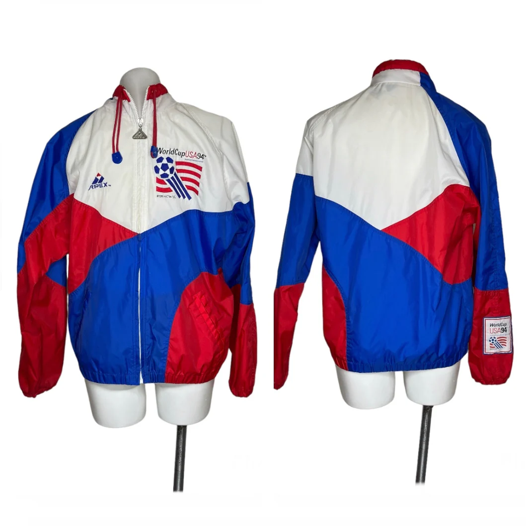 90s World Cup Usa 94 Windbreaker Red White Blue Small By Apex One - Image 7