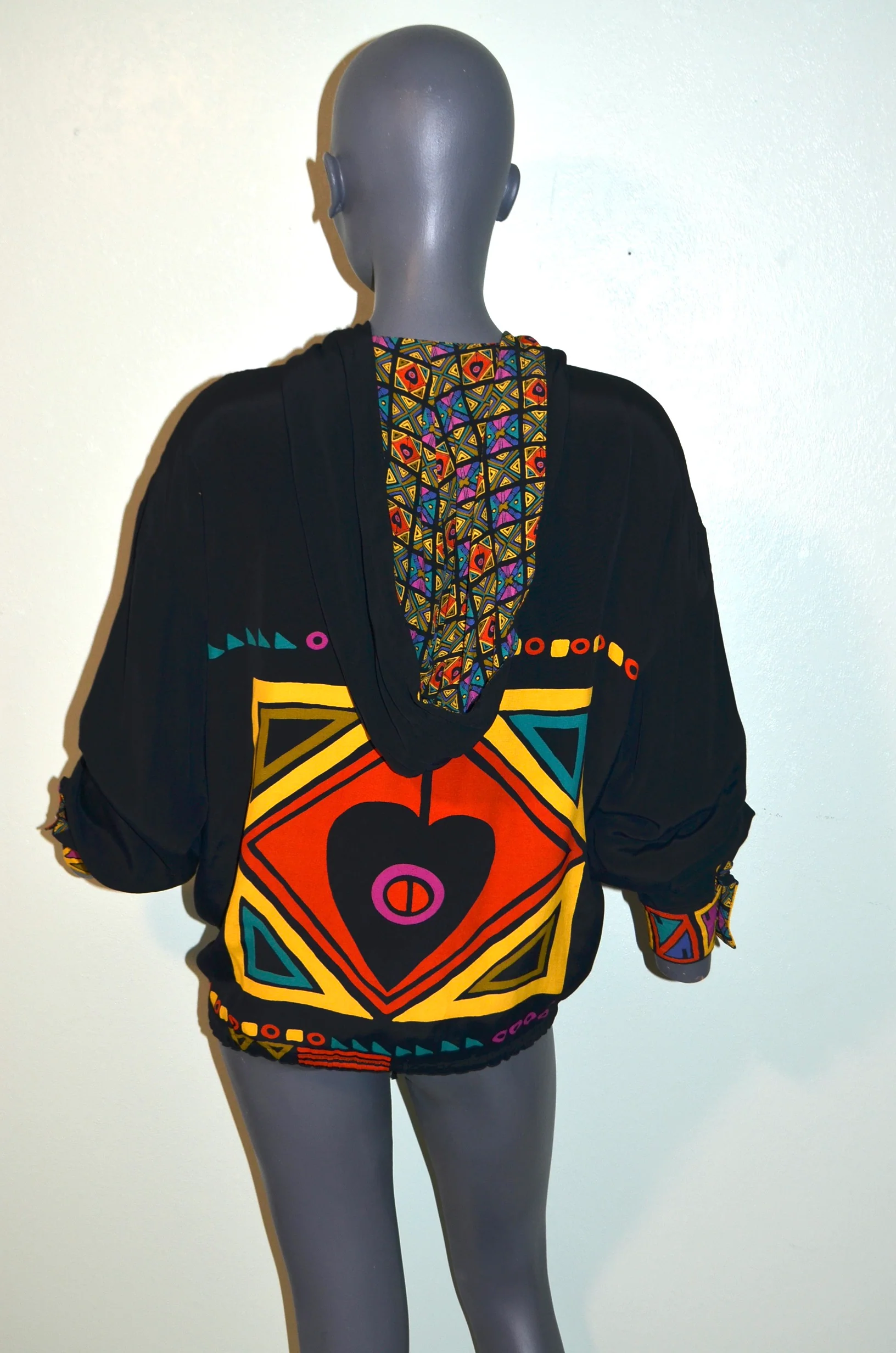 90s Wounded Strretwear Neon Hoodie Jacket. Heart By Platinum - Image 5