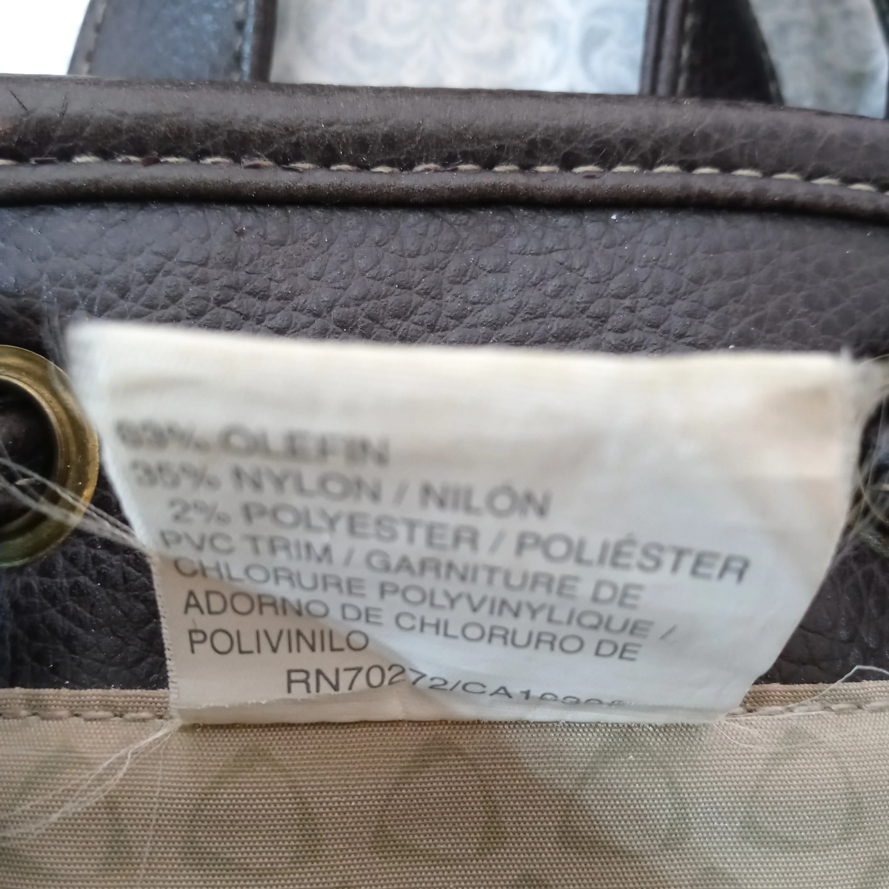 90s Woven And Vegan Convertible Bucket Backpack By Liz Claiborne - Image 8
