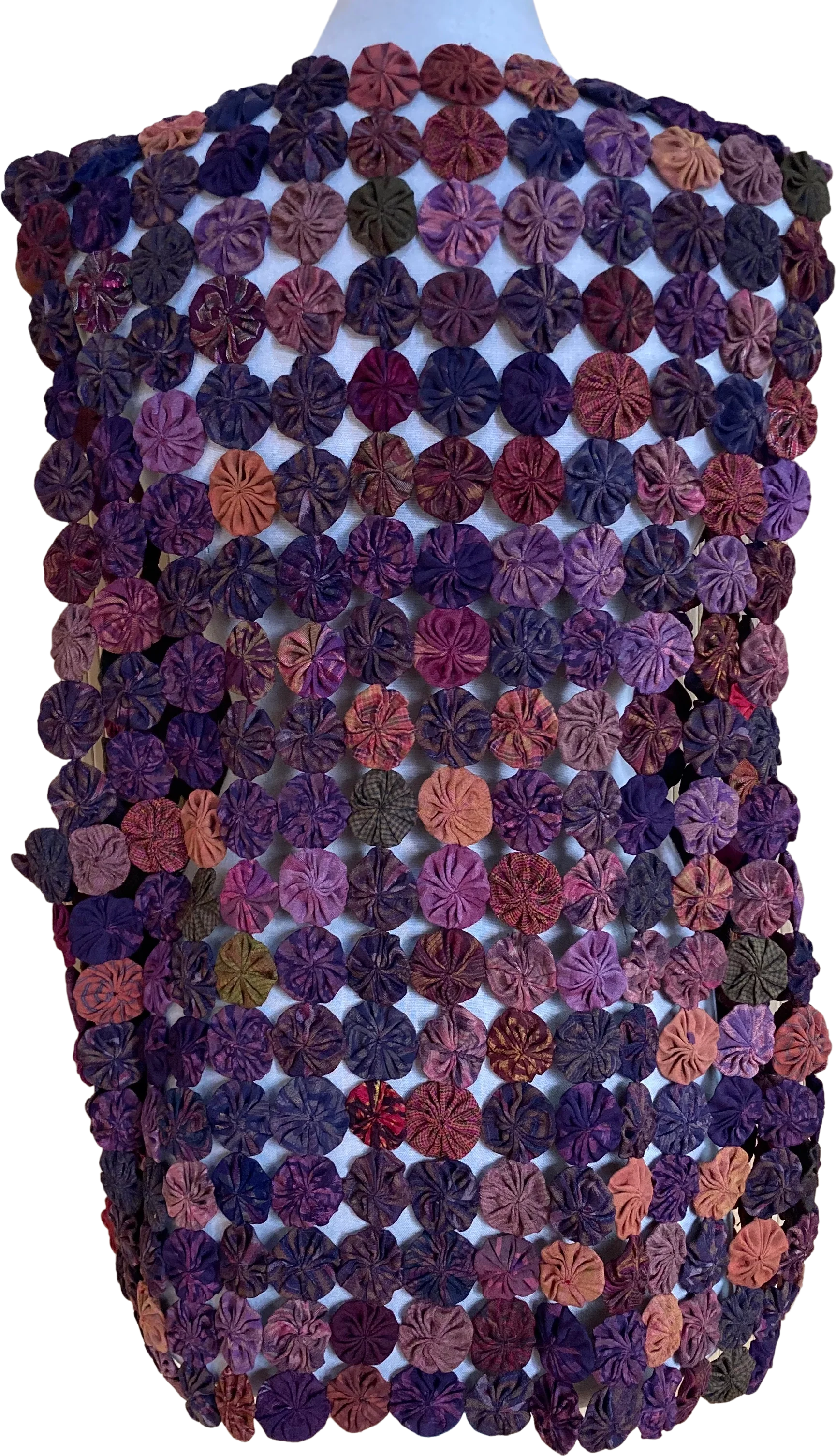 90s Yo-yo Quilt Vest - Image 2