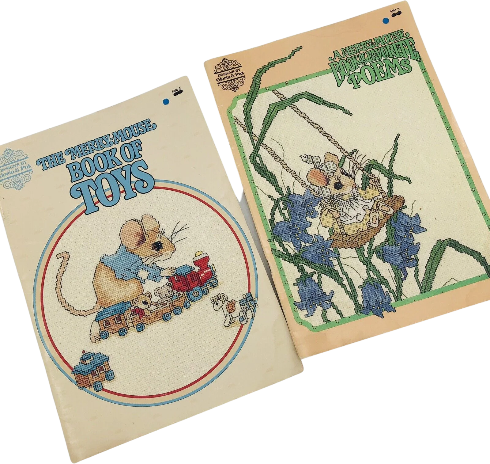 A Merry-Mouse Book of Toys and Favorite Poems Cross Stitch Patterns by Gloria & Pat