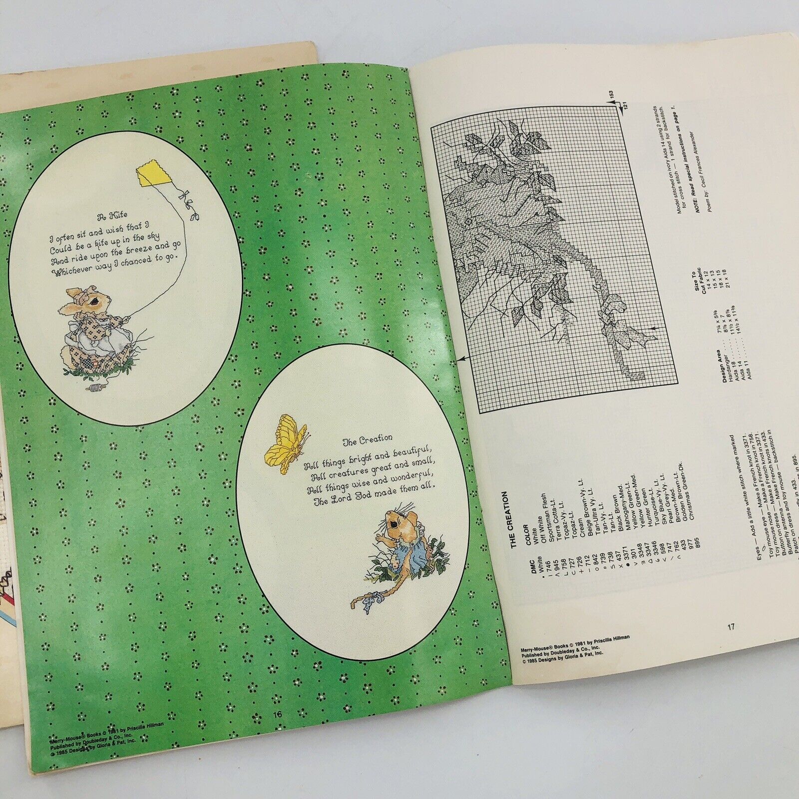 A Merry-Mouse Book of Toys and Favorite Poems Cross Stitch Patterns by Gloria & Pat - Image 5