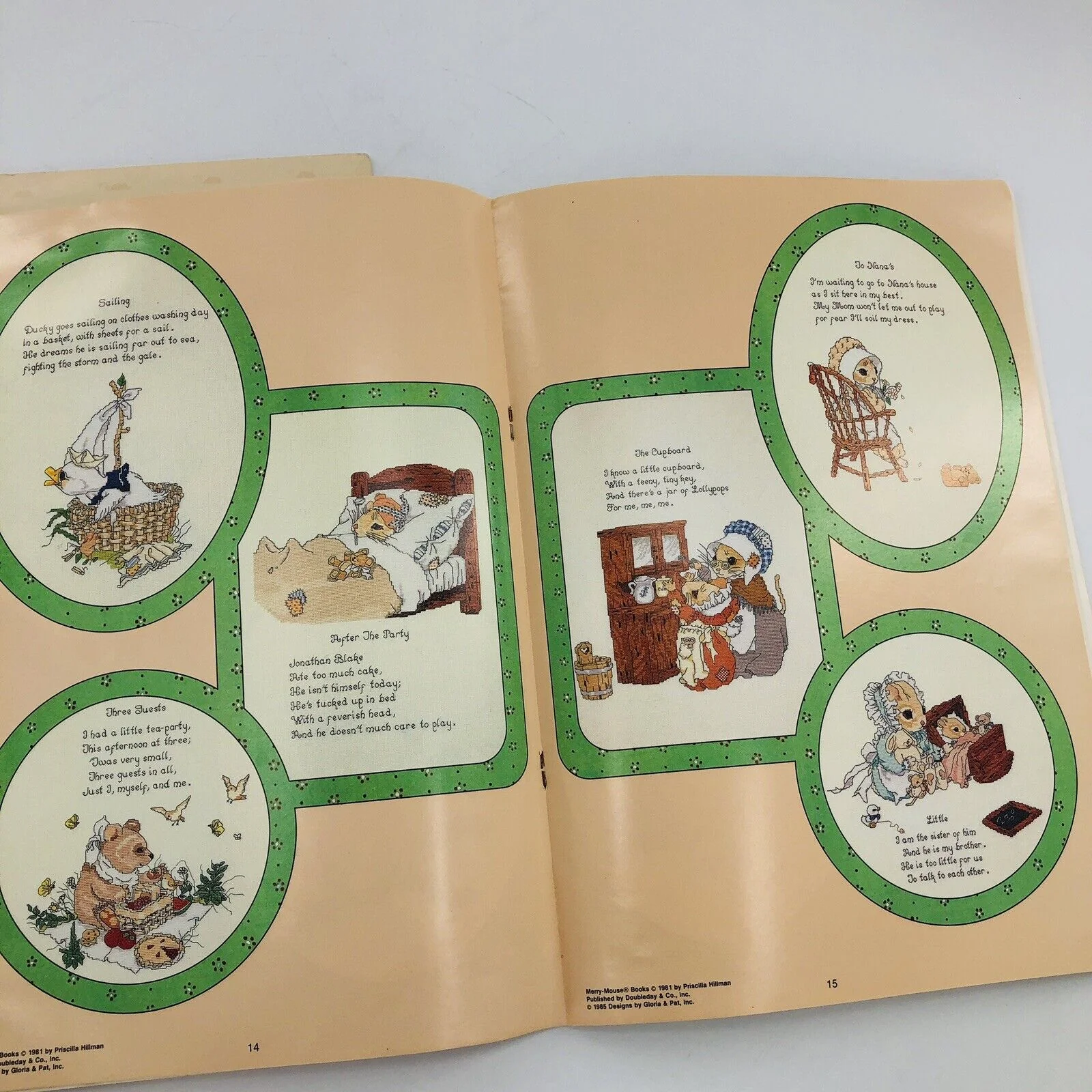 A Merry-Mouse Book of Toys and Favorite Poems Cross Stitch Patterns by Gloria & Pat - Image 6