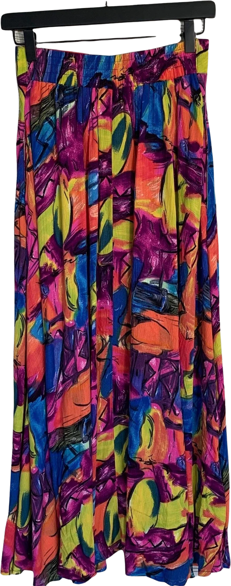 Abstract Print Rayon Maxi Skirt By The Limited - Image 2
