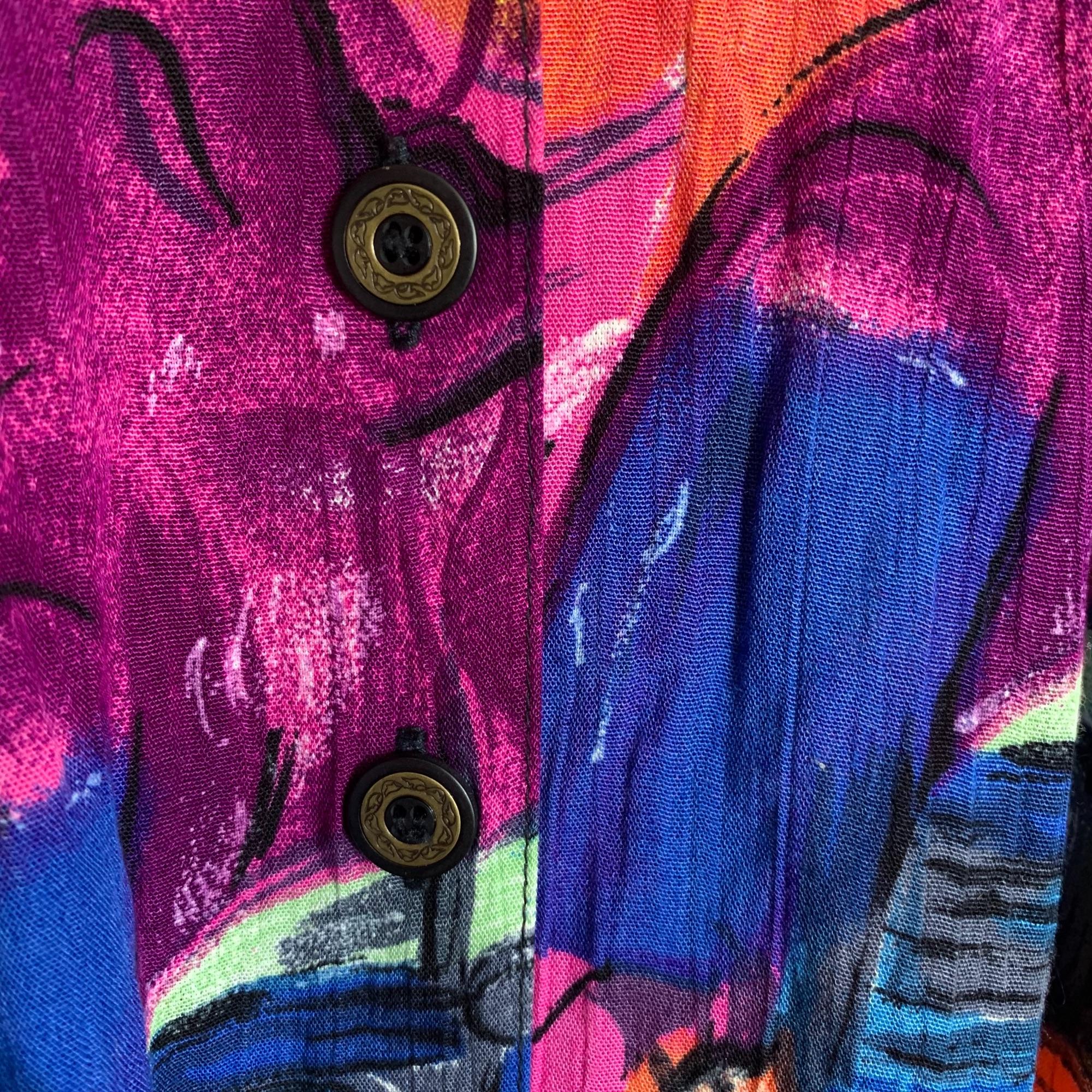 Abstract Print Rayon Maxi Skirt By The Limited - Image 6
