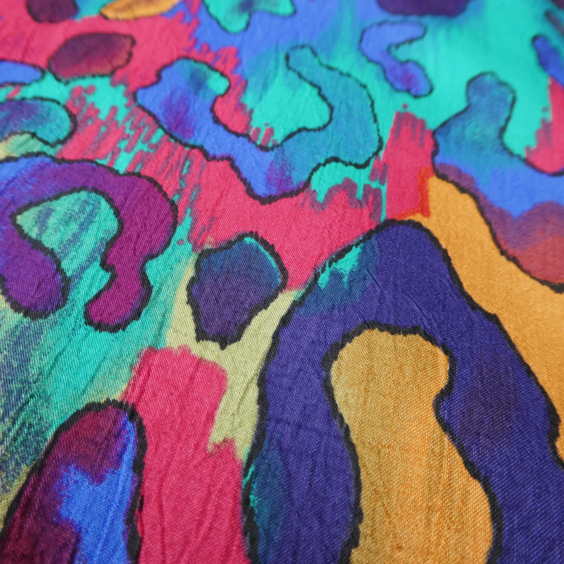 Abstract Wild Animal Psychedelic Vest Tassel M L - Image 6
