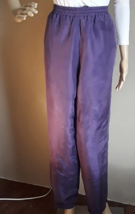 90's Purple Silk Track Suit by Ac-tiv-Ology By Blu Russe Apparel Group - Image 4