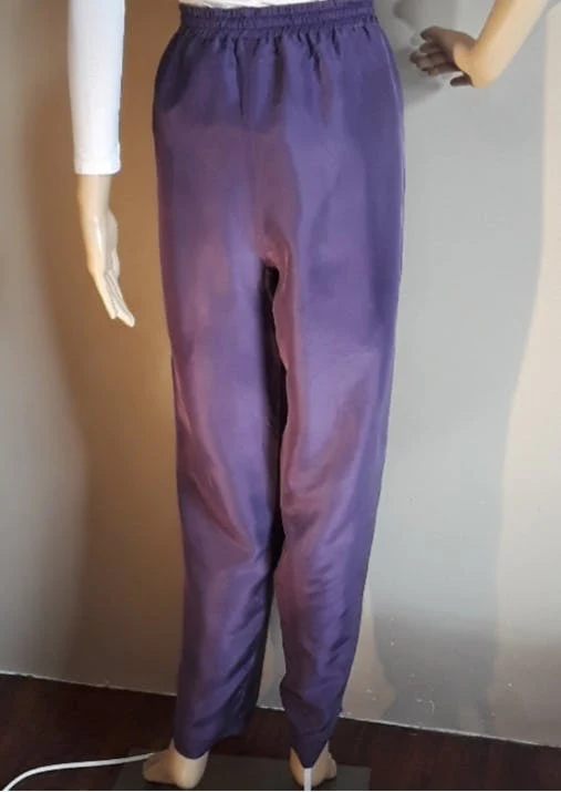 90's Purple Silk Track Suit by Ac-tiv-Ology By Blu Russe Apparel Group - Image 6