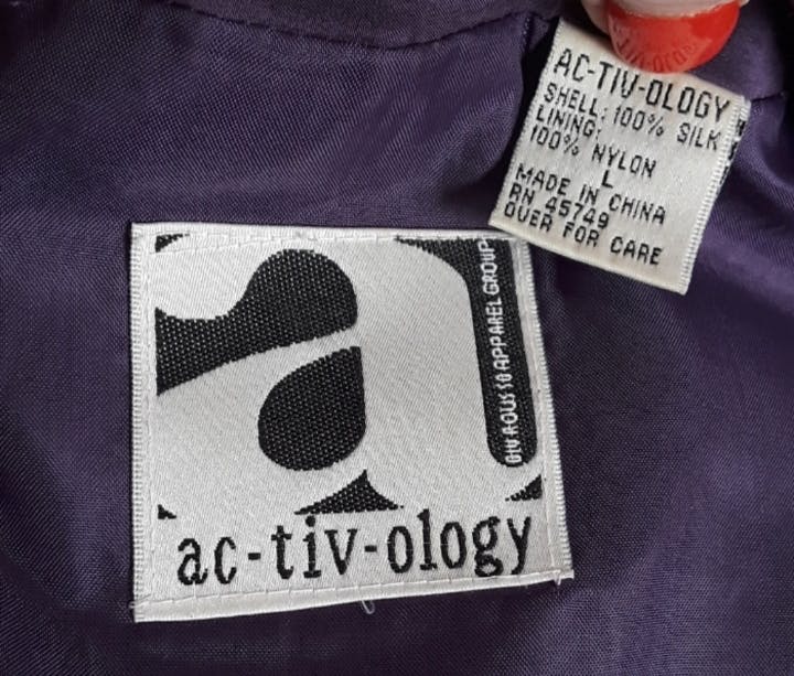 90's Purple Silk Track Suit by Ac-tiv-Ology By Blu Russe Apparel Group - Image 7