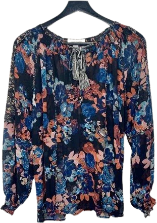 Ada Floral Balloon Sleeve Top by America