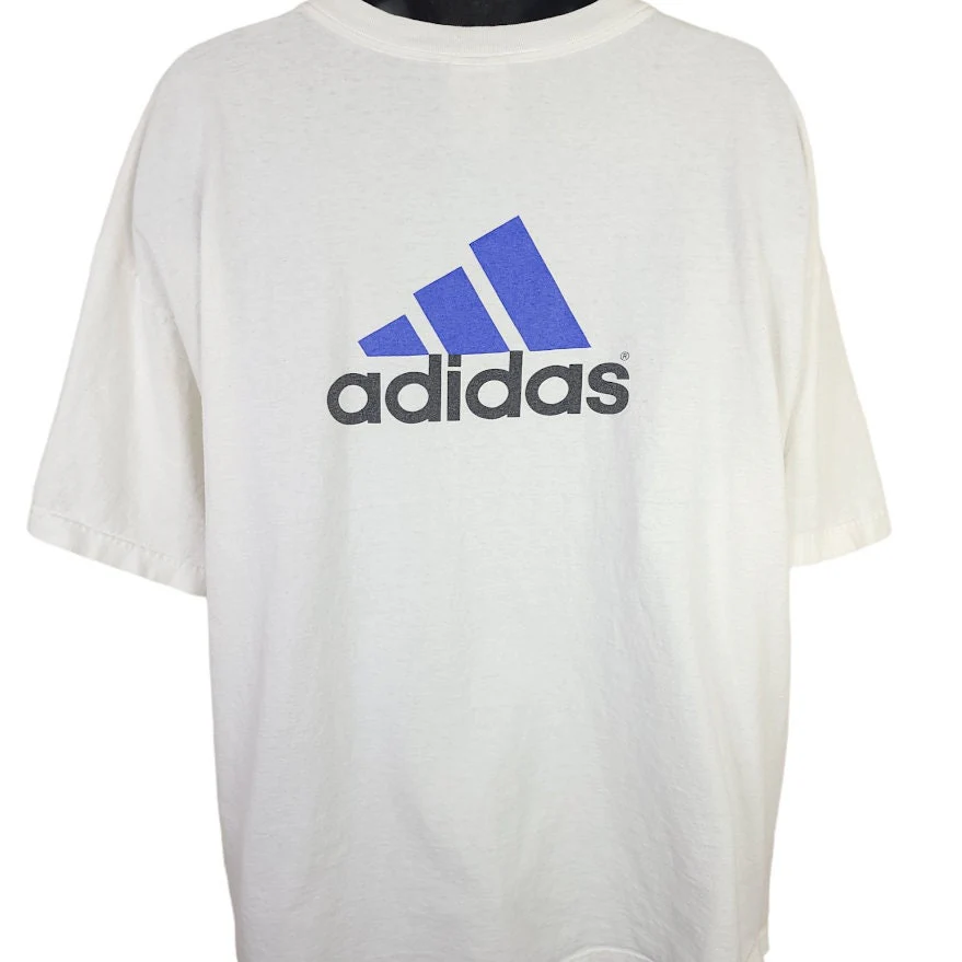 Adidas Basketball T-Shirt Vintage 90s Pump N Run Spring Tournament Mens Size 2xl - Image 3