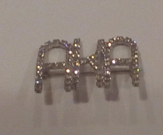 Aka Rhinestone Clear Prong Set Pin Lapel Vintage - Image 3