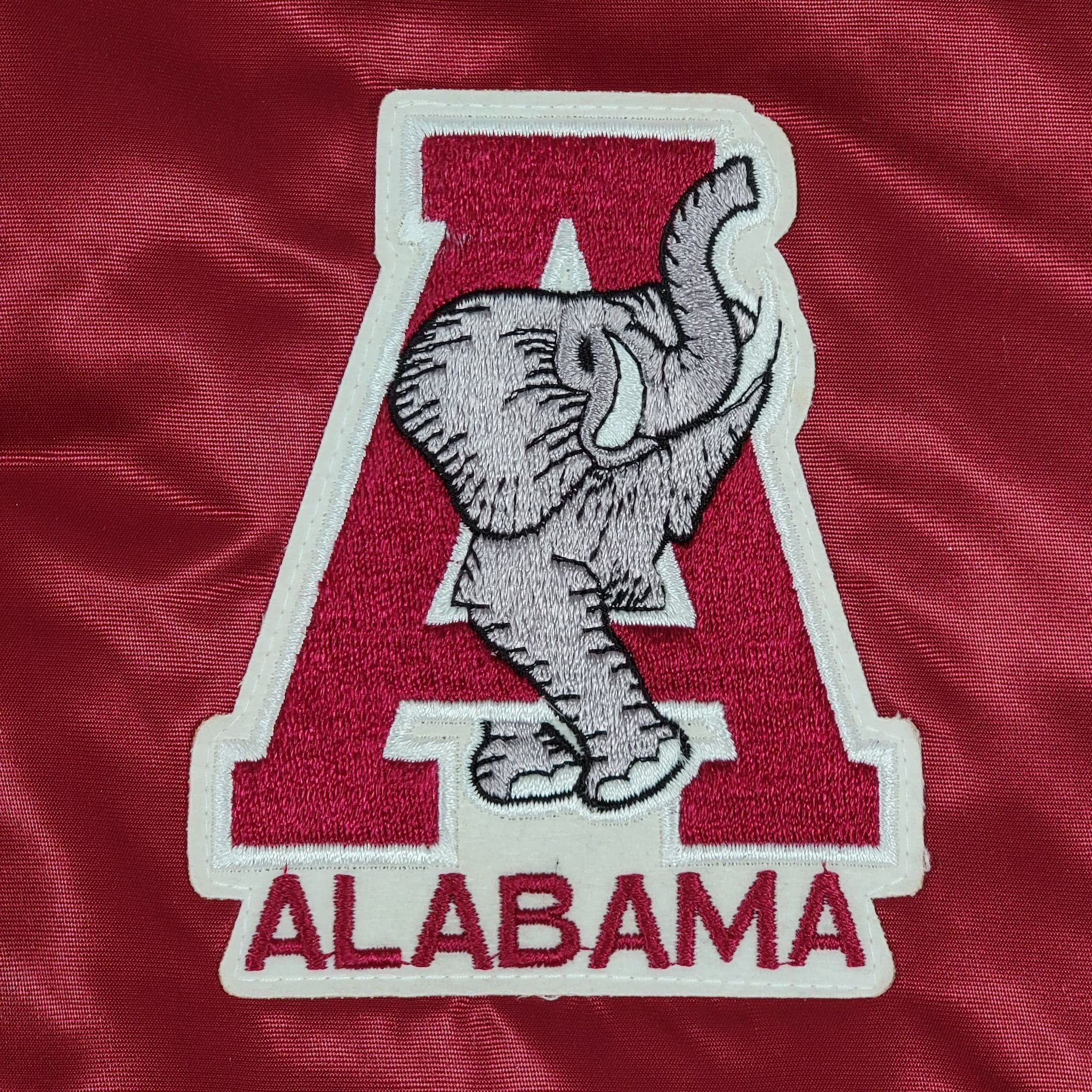 Alabama Crimson Tide Vintage 80s Chalk Line Satin Bomber Jacket College University Football Coat Size Xl by Chalk Line - Image 5