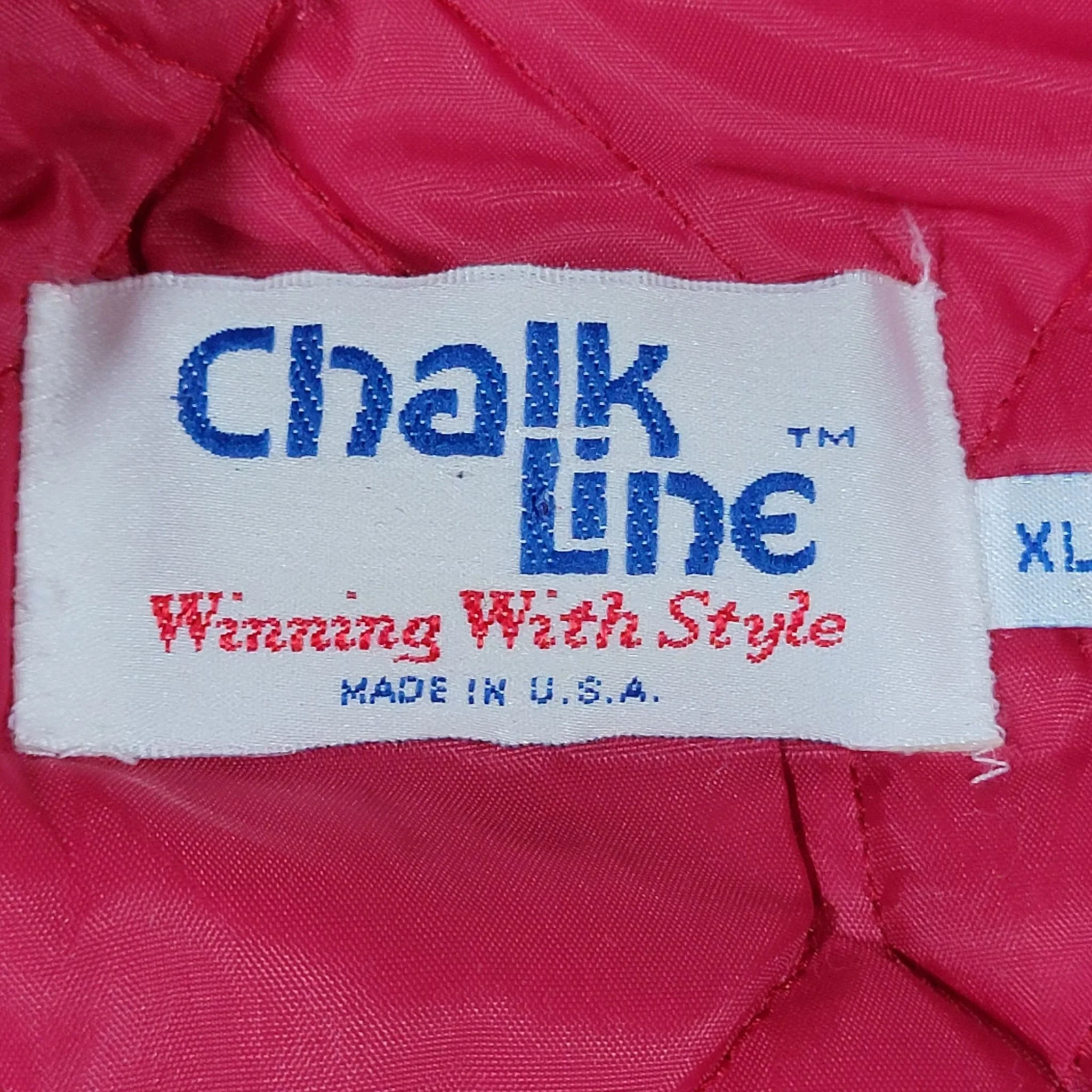 Alabama Crimson Tide Vintage 80s Chalk Line Satin Bomber Jacket College University Football Coat Size Xl by Chalk Line - Image 7