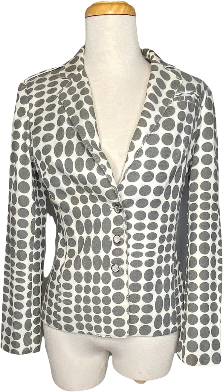 Alberto Makali Linen Poker Dot Vintage Blazer by Alberto Makali