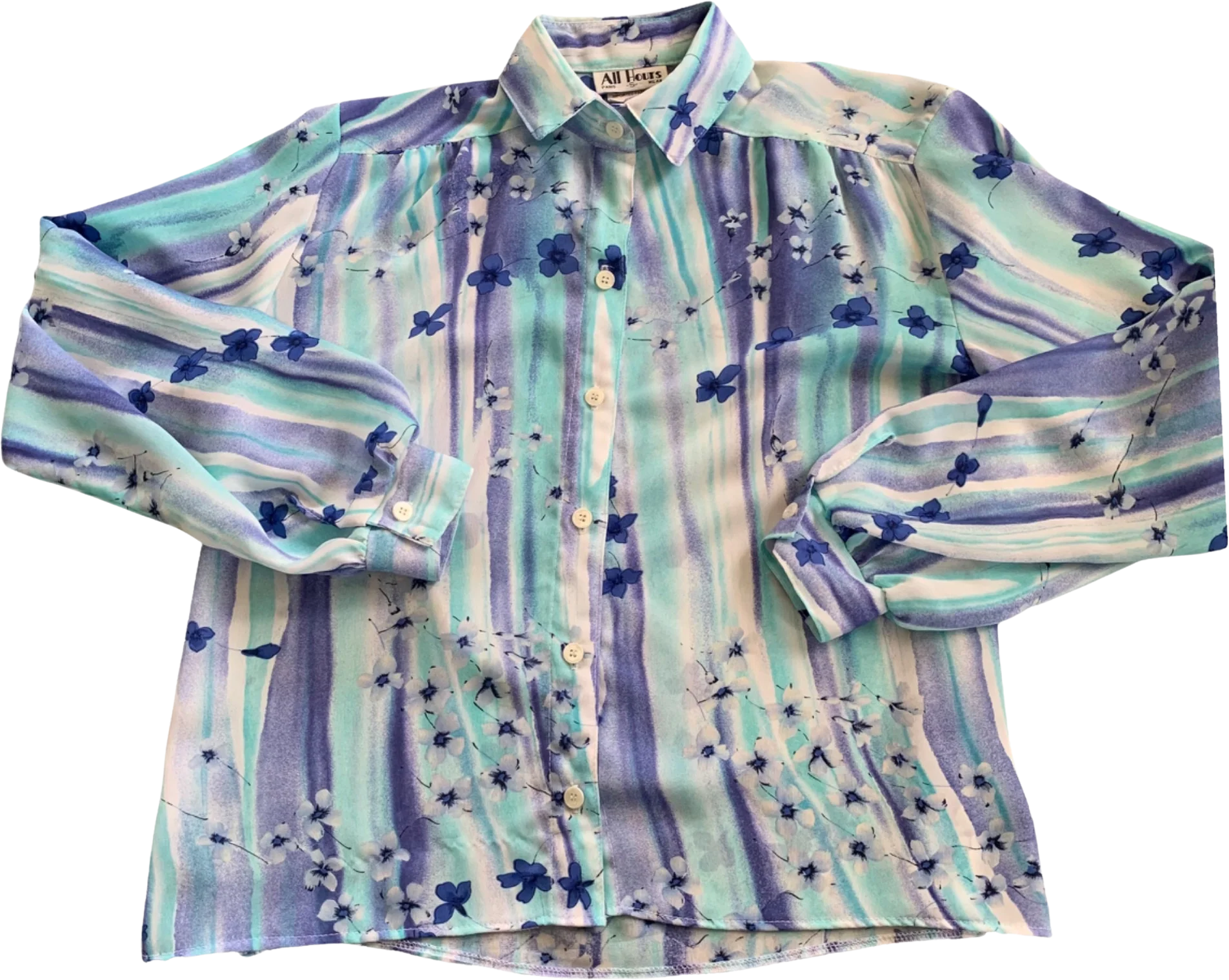 All Hours Novelty Floral Blouse Usa By All Hours