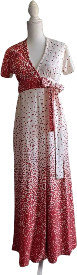 70s Gilligan And O'malley Ombre Dot Peignoir Set By Gilligan & O'malley - Image 8