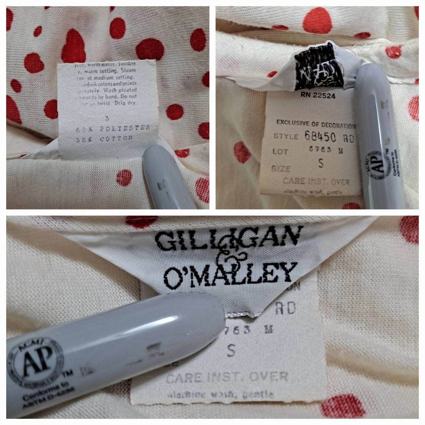 70s Gilligan And O'malley Ombre Dot Peignoir Set By Gilligan & O'malley - Image 9