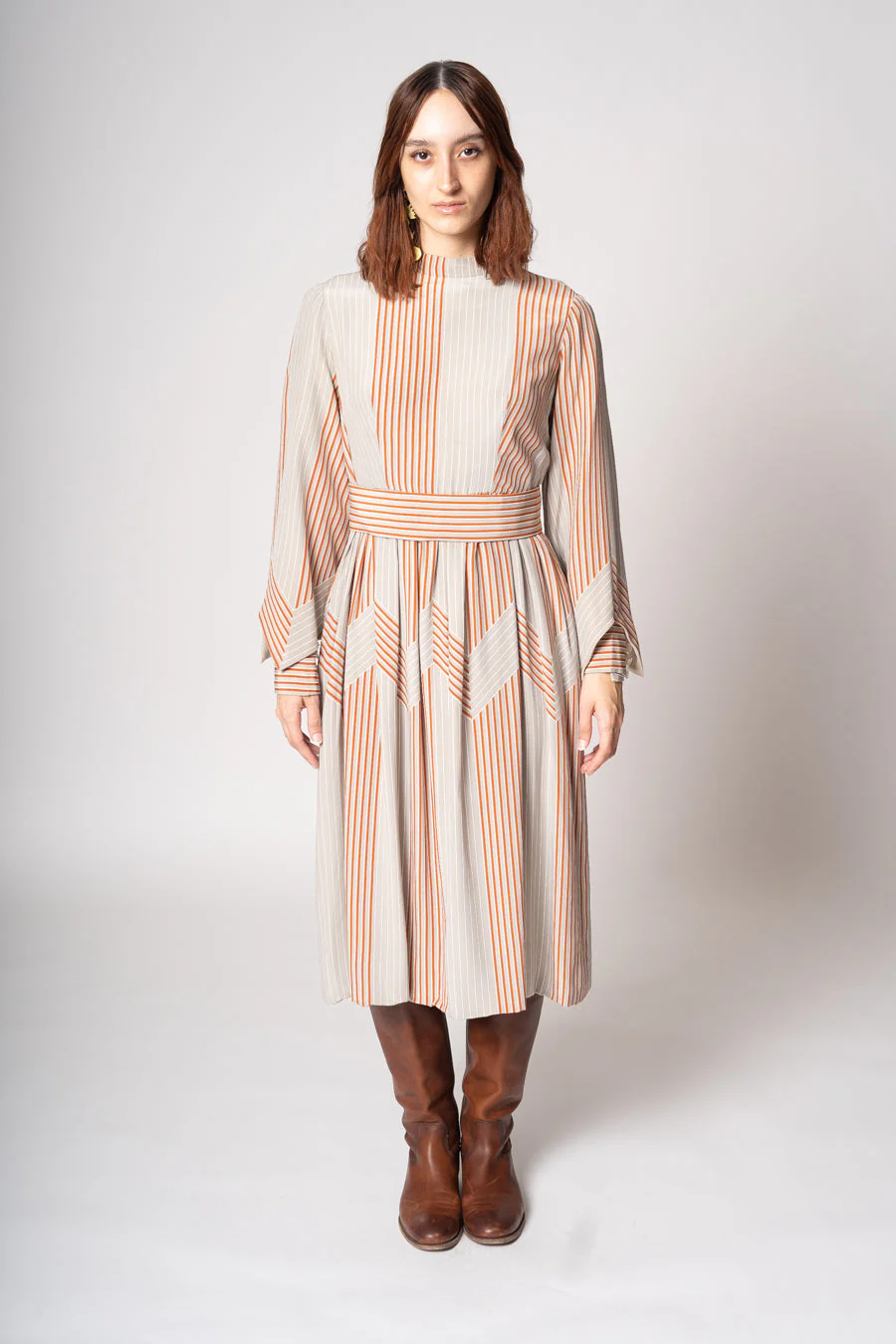 Amey Silk Dress by Ronald Amey - Image 4