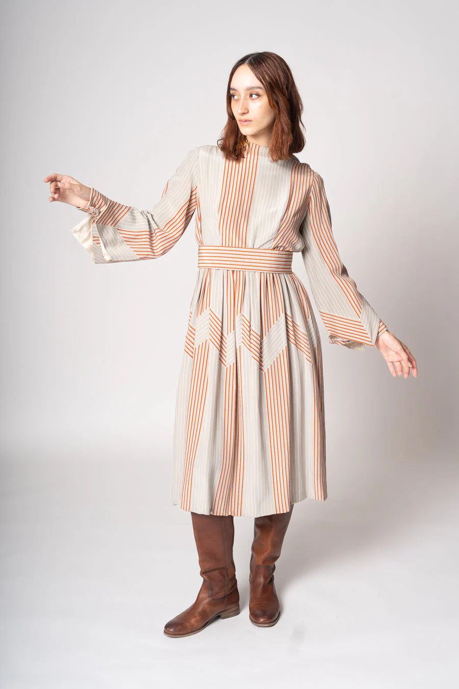 Amey Silk Dress by Ronald Amey - Image 5