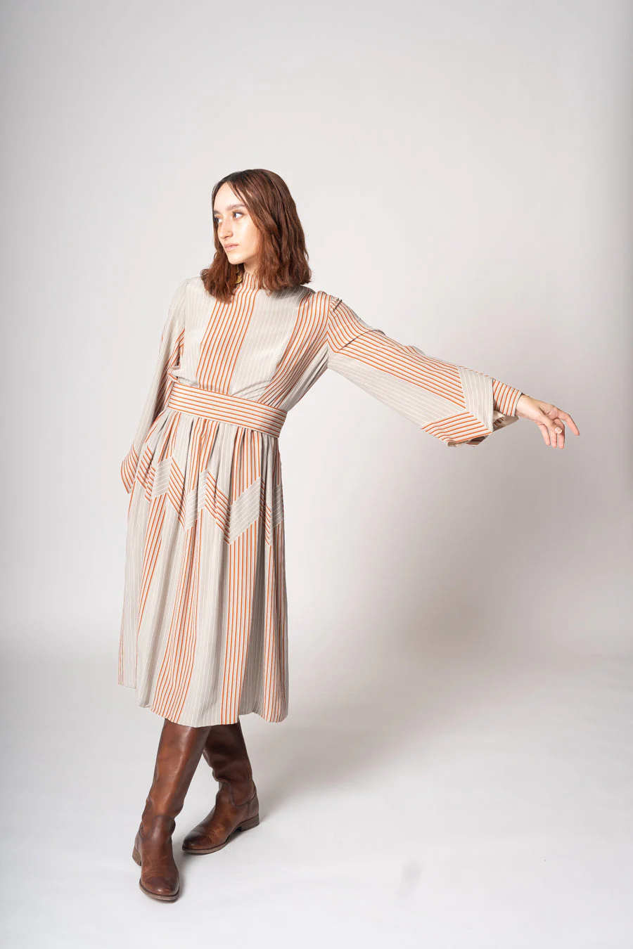 Amey Silk Dress by Ronald Amey - Image 9