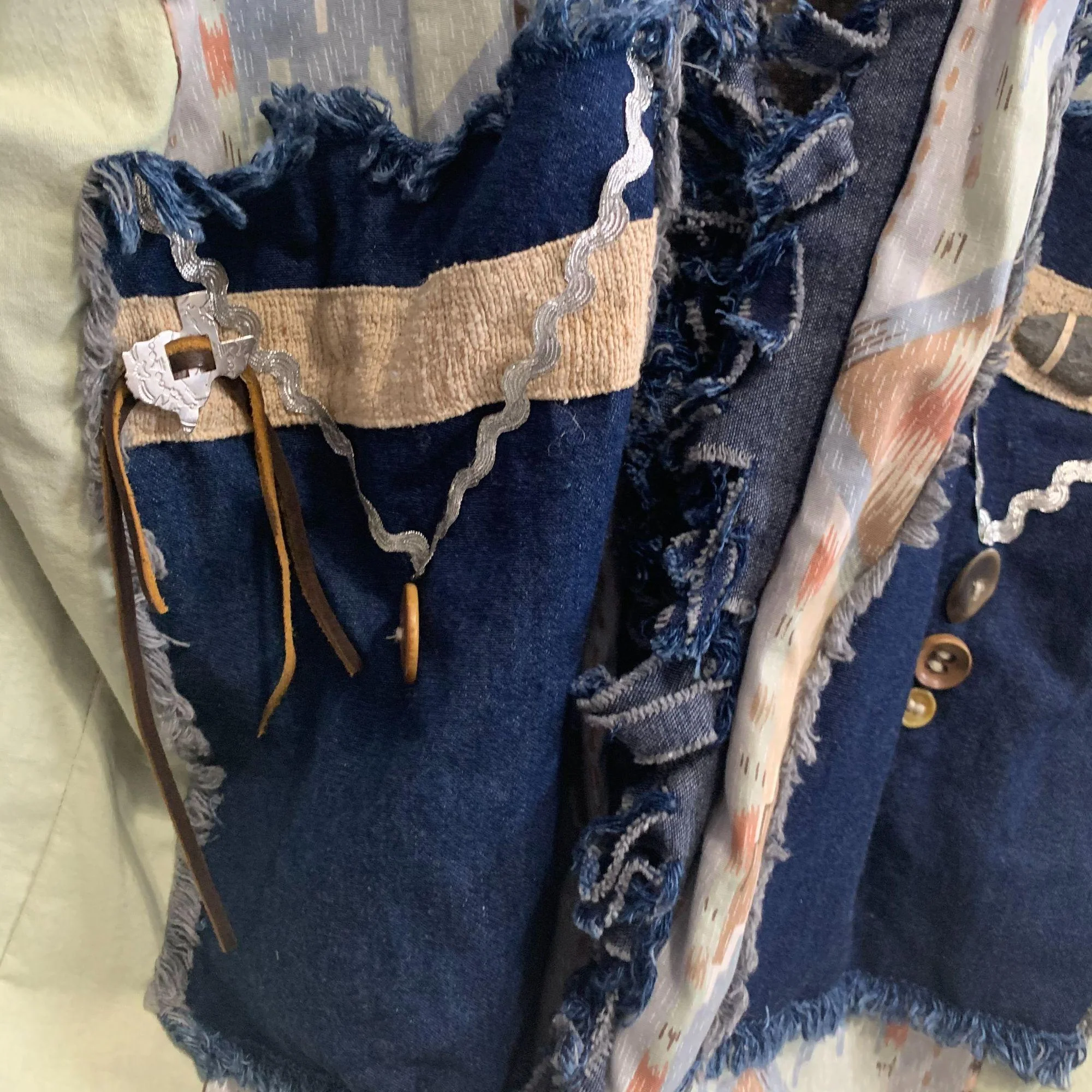 An Original By Pam Western Mixed Materials Jacket - Image 10