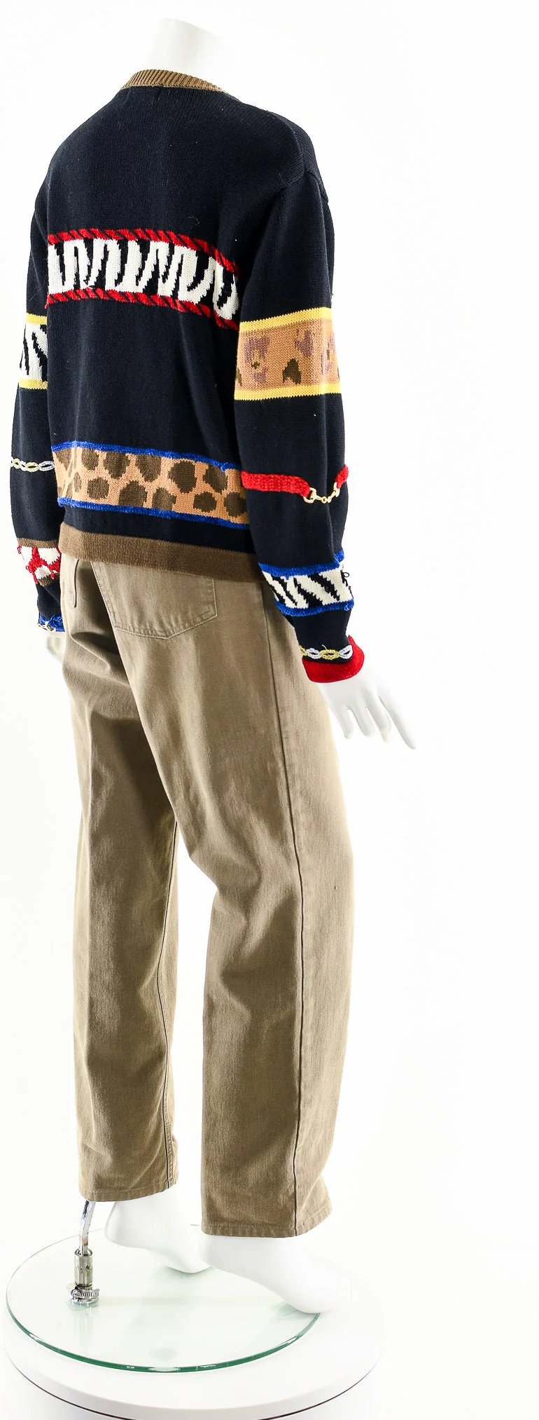 Animal Print Knit Sweater Cardigan - Image 6