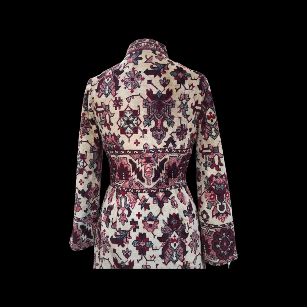 Anne Klein Tapestry Coat Skirt Vest 60s Mad Men - Image 14