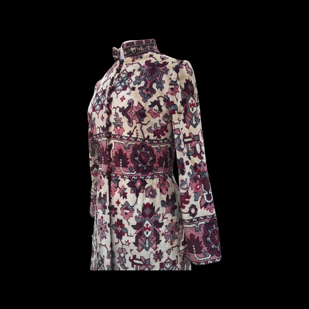 Anne Klein Tapestry Coat Skirt Vest 60s Mad Men - Image 16