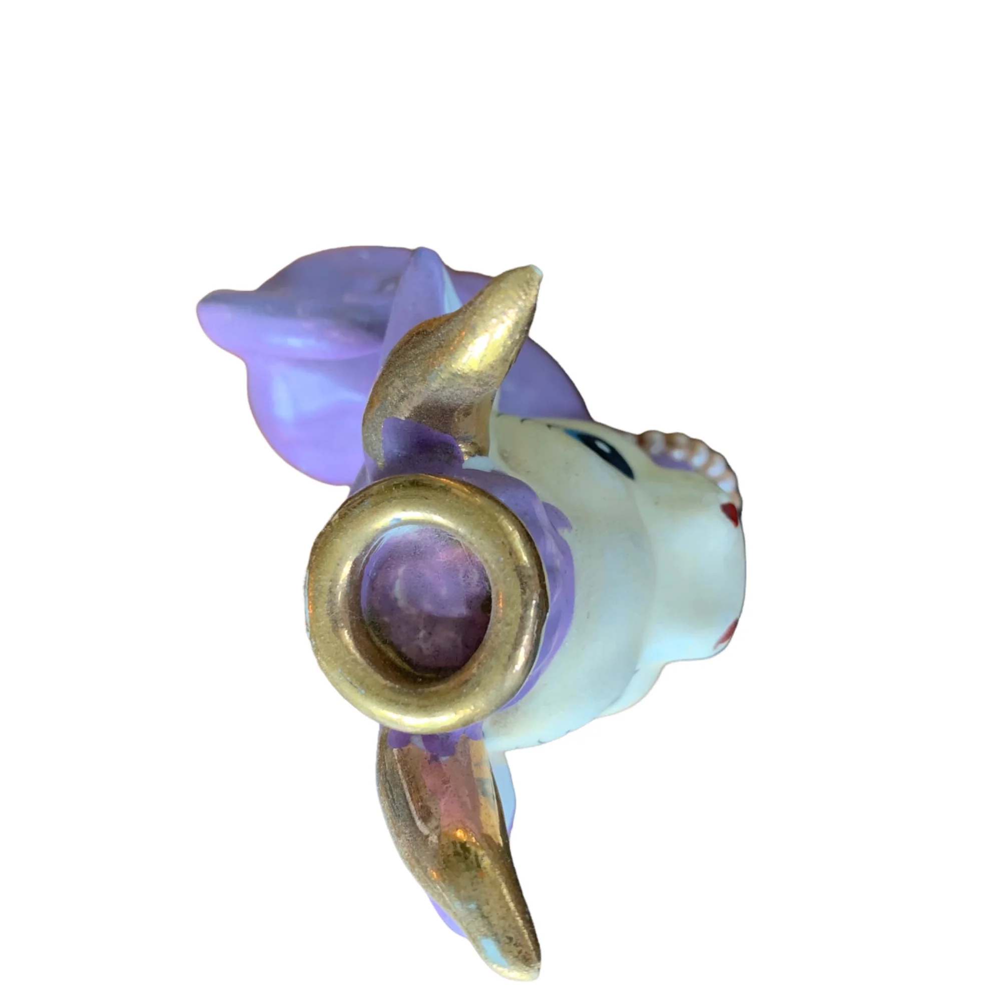 Anthropomorphic Purple Cow Figurine - Image 4