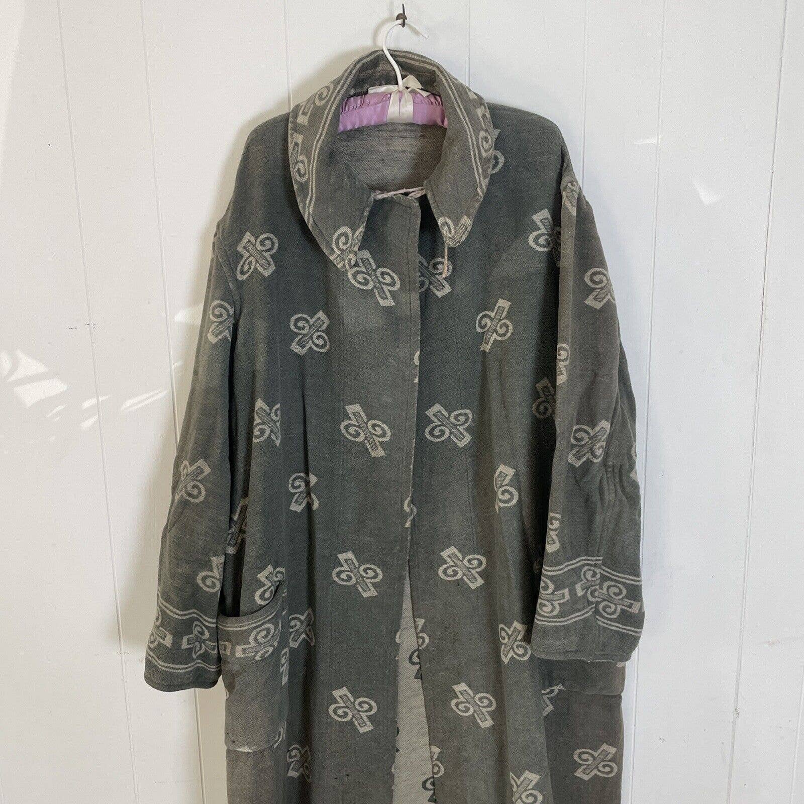 Antique Beacon Blanket Coat Duster Riding Jacket Vintage 40s 50s Mens M/l - Image 3