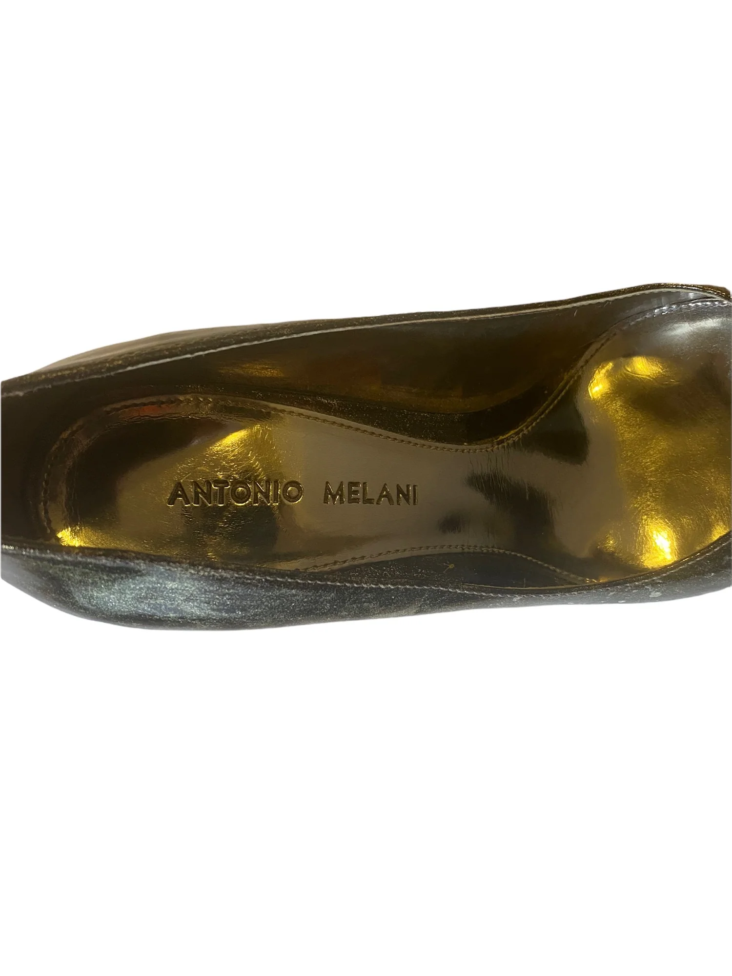 Antonio Melani Metallic Patent Leather Pumps Silver by Antonio Melani - Image 6