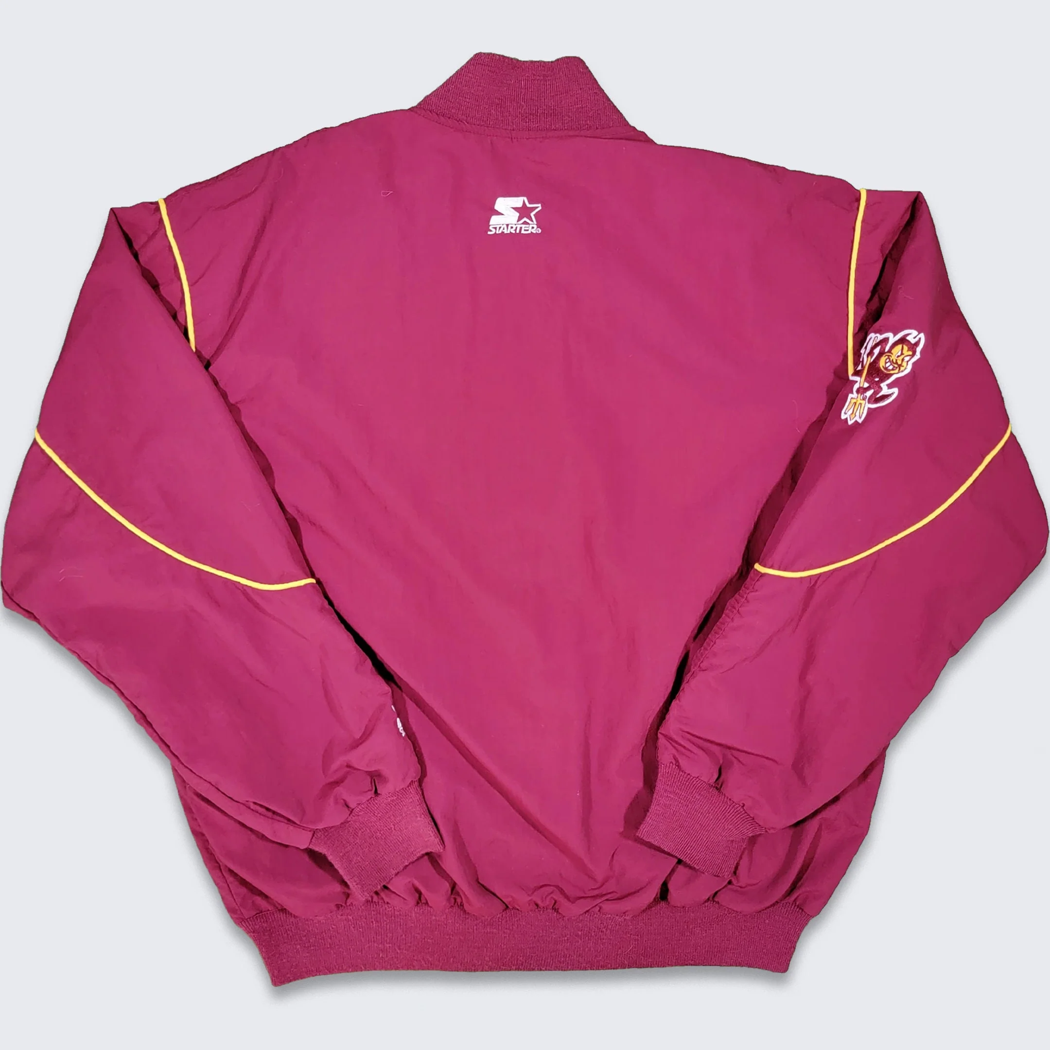 Arizona State Sun Devils Vintage 80s Starter Windbreaker Bomber Jacket Asu Lightweight University Coat by Starter - Image 2