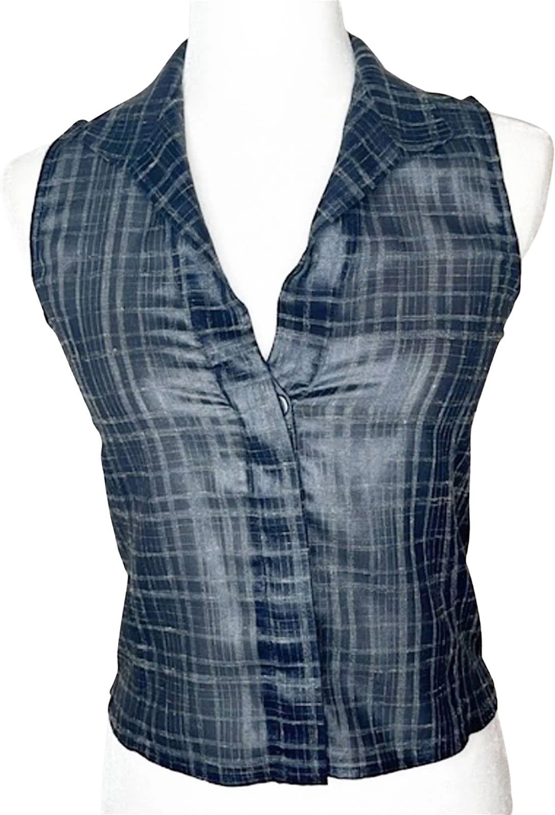 Armani Collezioni Silk Top Plaid by Armani Collezioni