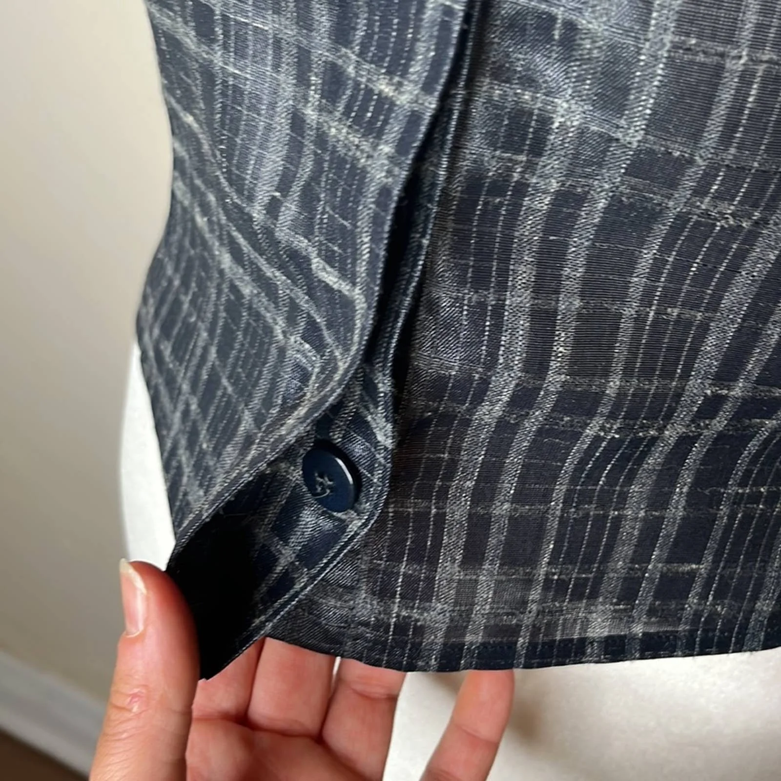 Armani Collezioni Silk Top Plaid by Armani Collezioni - Image 5
