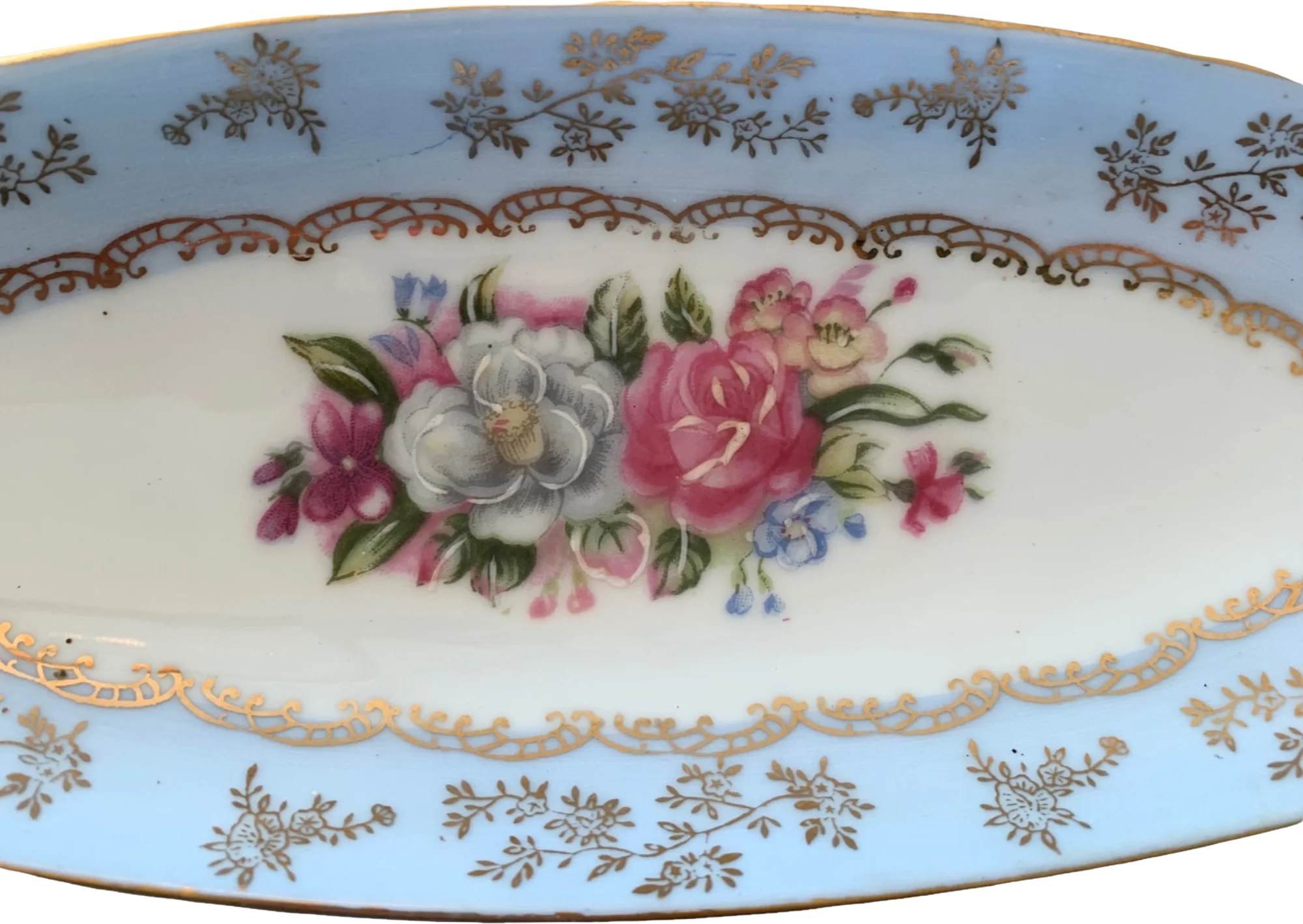 Arnart 5th Ave Porcelain Floral Hand Painted Dish - Image 2