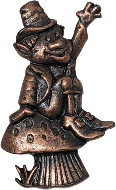 Artifacts Clutch Lapel Pins Set of Three Leprechauns Silvertone Goldtone and Brasstone St Patricks Day by J&J