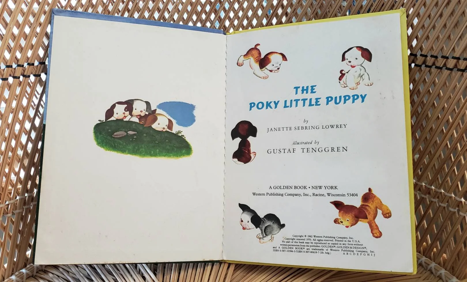 As Is 1970 The Poky Little Puppy Vintage a Golden Book Children's Book by Janette Sebring Lowrey - Image 3