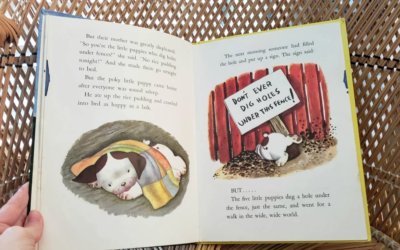 As Is 1970 The Poky Little Puppy Vintage a Golden Book Children's Book by Janette Sebring Lowrey - Image 6