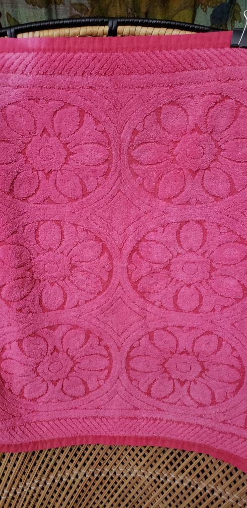 As Is 70s Pink Floral Hand Towel Fashion Manor by JCPenney - Image 5